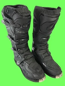 ONeal Black Element Motocross Boots Size 13 US / 47 EU With Metal Toe Guard - Picture 1 of 9