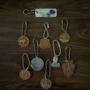 Portachiavi ricordo anni 40 See Rock City Lookout Mountain TN + altre 8 location - Foto 1 di 21