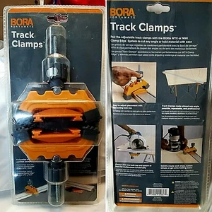 BORA 542011 PORTAMATE TRACK CLAMPS FOR WTX / NGX EDGE SAW GUIDE 2 IN PACK NIP - Picture 1 of 11