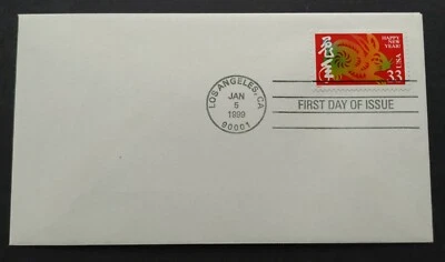 USA 1999 Zodiac Series Lunar New Year Rabbit 1v Stamp FDC (official issue) - Image 1 of 3