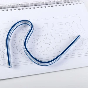 Drafting Drawing Ruler Flexible Curve Ruler Dividing Ruler Serpentine Ruler - Picture 1 of 12