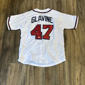 Tom Glavine Signed Atlanta Braves White Jersey #47 PSA/DNA COA - Picture 1 of 4