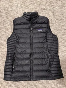 Patagonia Damen Daunen Pullover Weste Gr. Medium, schwarz Full Zip Puffer - Bild 1 von 4