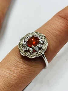 Gemporia silver,opal and zircons ring UK size S new with tag - Picture 1 of 8