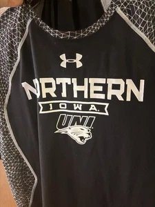 Under Armour Black Loose Fit Northern Iowa Panthers Men’s XXL Black Shirt Rare! - Picture 1 of 6