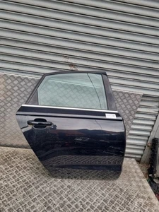 AUDI A6 C7 DOOR REAR DRIVER SIDE LZ9Y PHANTOM BLACK PEARL 2011-2018 - Picture 1 of 17