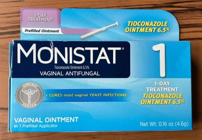 Monistat 1 Día Antifúngico Vaginal Tioconazol 6.5% Pomada Precargada 02/26 2 Foto 1 de 4