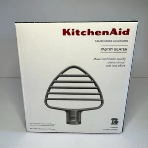 KitchenAid Pastry Beater Silver W/ Scraper for 4.5 QT & 5 QT Stand Mixer KSMPB5 - Picture 1 of 10