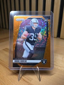 Brock Bowers 2024 Panini Prizm Orange Disco Rookie Las Vegas Raiders - Bild 1 von 3