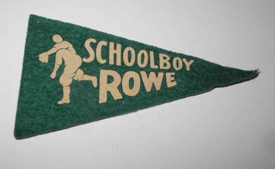 1936 BF3 Type 1 Baseball Schoolboy Rowe Detroit Tigers Pin Felt Mini Pennant - Image 1 of 2