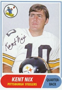 FORMER PITTSBURGH STEELERS QB KENT NIX SIGNED CUSTOM CARD RARE - Picture 1 of 2