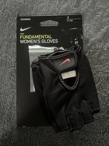 Nike Damen Fundamental Trainingshandschuhe Schwarz/Pink Small Neu - Bild 1 von 4