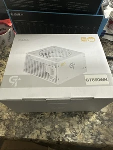 White 650W Power Supply Fully Modular Gold Certified ATX 3.1 PCIe 5.1 Gaming - Afbeelding 1 van 4