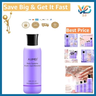 Acrylic Monomer Liquid 58ml for Nails Professional & Home Use - Image 1 of 4