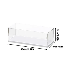 Vitrina de acrílico caja vitrina organizador de almacenamiento protección a prueba de polvo transparente f - Imagen 1 de 49