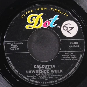 LAWRENCE WELK: calcutta / baby elephant walk DOT 7" Single 45 RPM - Picture 1 of 2