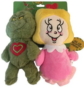 "Paquete de 2 juguetes para perros con chirridos The Grinch & Cindy Lou 8""" - Imagen 1 de 3