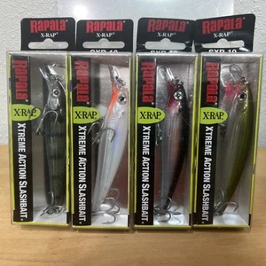 4-RAPALA X-Rap SXR-10 Lures. Xtreme Action Slashbait. All 4 are Different Colors - Picture 1 of 3