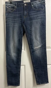 Pantalones de mezclilla MAURICES para mujer 30 tiro medio calce ajustado lavado oscuro 32x30 - Imagen 1 de 5