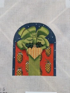 Melissa Shirley Pinecone/Heart Gift (MS1781G) Needlepoint Canvas - Picture 1 of 1