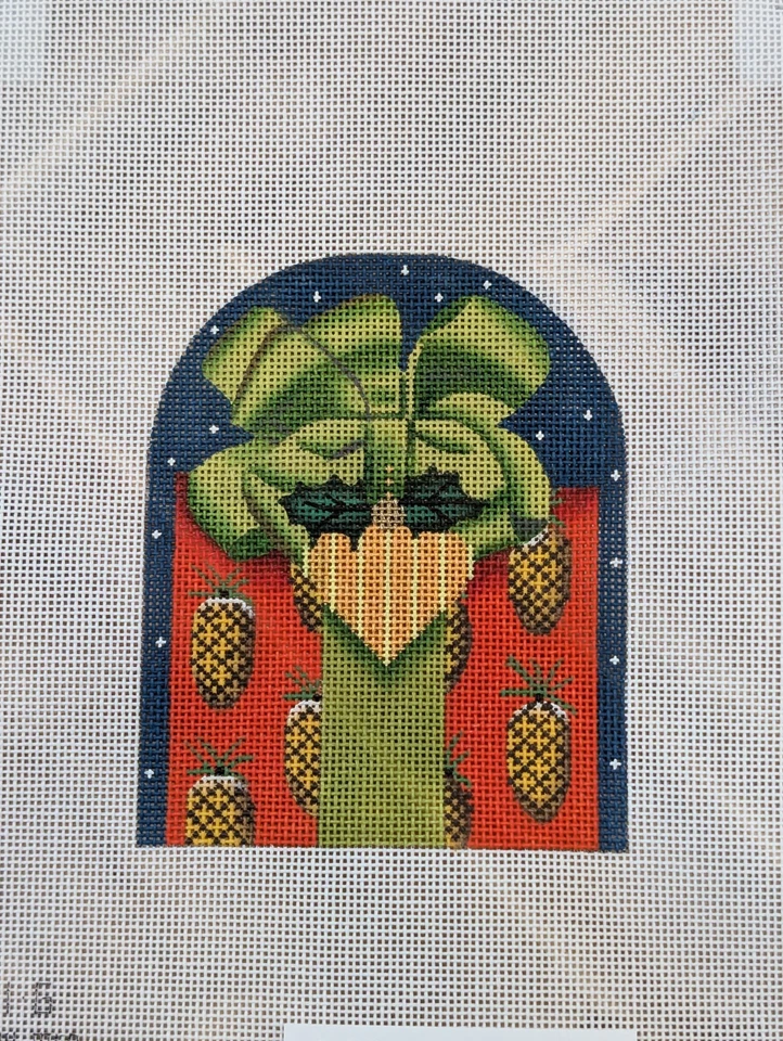 Melissa Shirley Pinecone/Heart Gift (MS1781G) Needlepoint Canvas - Image 1 of 1