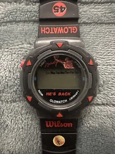 Michael Jordan Wilson Glowatch He’s Back 45 Vintage NBA Watch NEW Chicago Bulls - Picture 1 of 14