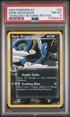 Pokemon 2004 PSA 8 NM-MINT Dark Dragonair Team Rocket Returns REVERSE 32 - Image 1 of 2