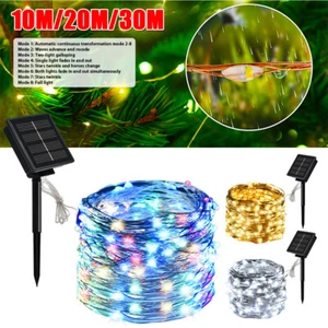 Solar Outdoor String Lights for Outside Waterproof Christmas Tree Garden Decor - Picture 1 of 22
