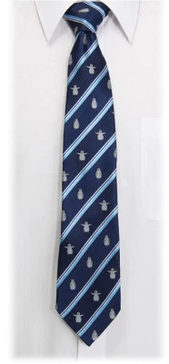 COLORATA / Corbata Emperador Pingüinos Pájaros Jóvenes Rayas / De Japón Foto 1 de 2