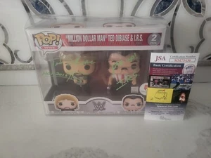 WWE/WWF Ted DiBiase Million Dollar Man & IRS Money Inc Signed Funko JSA COA case - Picture 1 of 7