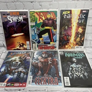 Marvel Comic Lot 6 Comics • XMen, Elektra, Marvel Knights, Fantastic Four + - Picture 1 of 8