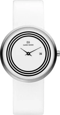 Danish Design Women's Quartz Watch White Dial Analogue and White Leather Strap - Image 1 of 4