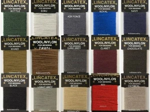 Lincatex Thread for Darning & Mending  30% Wool 70% Nylon 10 Metres Many Colours - Picture 1 of 51