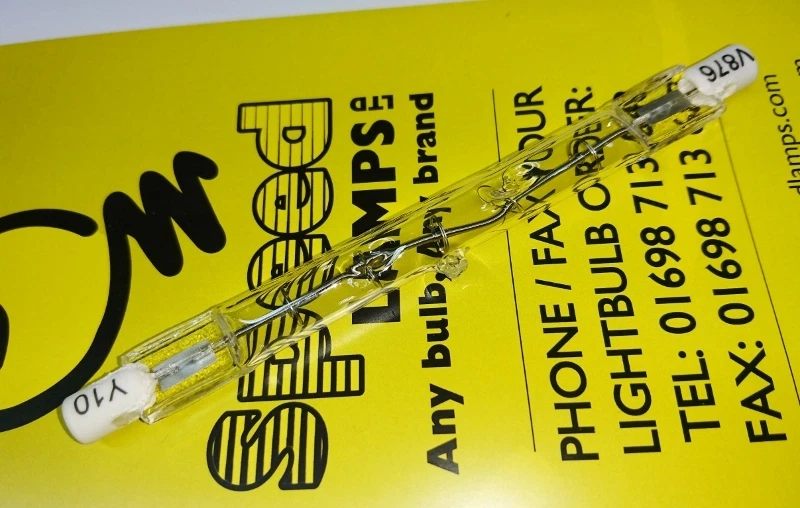 UN JACKETED 100W 150W 200W 300W 500W PUSH FIT GANTRY HEAT LAMPS 118MM R7S BARE - Image 1 of 1