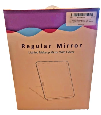 Rechargeable Travel Makeup Mirror with Lights, Portable Lighted Vanity 10X  - Image 1 of 4