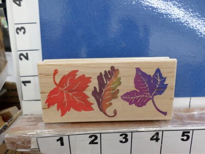 Hojas de otoño planta árbol borde goma sello 8i Foto 1 de 2