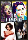 I Love Liz LElizabeth Taylor Stunning Art Print 12x17 Luster Classic Movie Icon