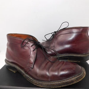 ALDEN Mens 8 B/D #8 HORWEEN SHELL CORDOVAN CHUKKA BOOTS 1339 5C/3 003 - Picture 1 of 16