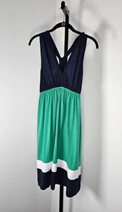 Baily Blue Color Block ärmelloses Kleid - blau grün - Gr. L - Bild 1 von 5