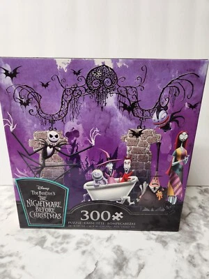 Rompecabezas Pesadilla antes de Navidad 300 piezas púrpura cementerio Scary Spook 10+ Foto 1 de 2