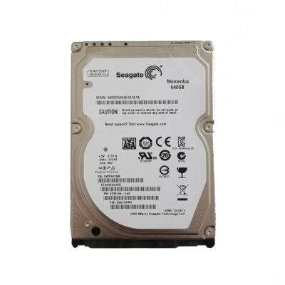 Seagate 640GB ST9640423AS 5400RPM 16MB SATA 2.5" Laptop HDD Hard Drive - Image 1 of 3
