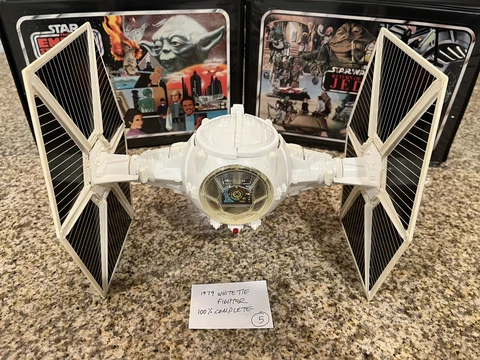 1979 WHITE TIE FIGHTER - KENNER / GMFGI - 100% WORKING - COMPLETE - CLEAN (#5) Cover