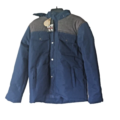 82 DEGREES FAHRENHEIT Hombre Talla Mediana Chaqueta Impermeable Azul Marino Foto 1 de 4