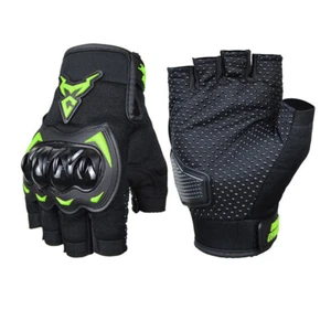 L Motorcycle Gloves Cycling Knuckle Half Finger Protection Nonslip Sports Gloves - Imagen 1 de 10