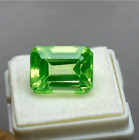Naturlicher Gruner Peridot Smaragd Ring Groe 10 Karat Zertifizierter