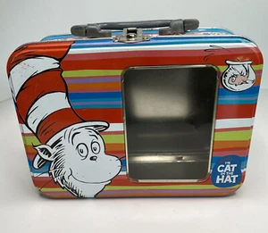 Caja de almuerzo escolar Cat in the Hat 2003 mercancía oficial retro de película - Imagen 1 de 14