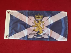 ROYAL REGIMENT OF SCOTLAND 115g Knitted Polyester FLAG High Quality - Foto 1 di 1