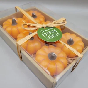 Sur la Table🍂 Candele Zucca🍂 Set di 6 - Set Regalo - NOS - In Scatola Originale - Foto 1 di 9