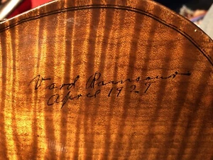 1929 Unknown violin Stradivarius w/ TOURTE BOW w/ Flame Maple L@@K - Picture 1 of 23