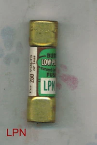 BUSSMANN LPN 12 ZEITVERZÖGERUNGSSICHERUNG LPN-12 250 VOLT 12 AMP - Bild 1 von 1